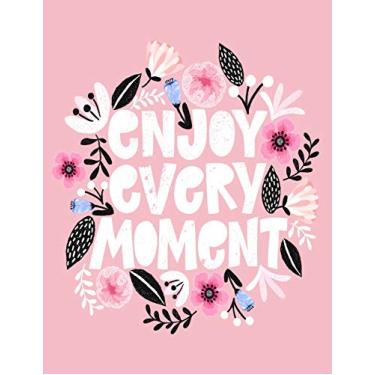 Imagem de Enjoy Every Moment: Cornell Notes Notebook, Motivational Word Art Cover, Size 8.5" x 11", 120 Pages, Soft Matte Cover