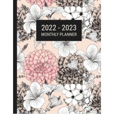 Imagem de 2022-2023 Monthly Planner: 2 Year Calendar Schedule Organizer, January 2022 to December 2023, 24 Month Agenda/Floral Cover