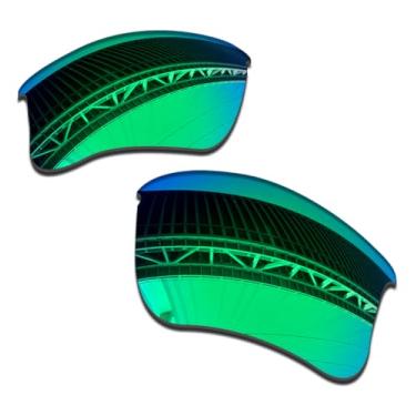 Imagem de LenzProse Lentes de reposição polarizadas de 1,5 mm para óculos de sol Oakley Flak Jacket XLJ, antiarranhões | Ajuste perfeito