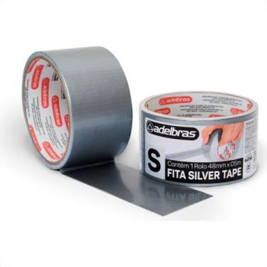 Imagem de Fita Silver Tape Adelbras 48 X 5M Cinza