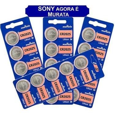 Imagem de 20 Baterias CR2025 Sony Para Relógios e outros eletrônicos Murata Orig