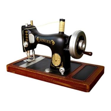 Imagem de Nishiyuenyi Modelo de Máquina de Costura Vintage, Adereço para Foto, Estatueta Antiga, Retrô, Ornamento de Máquina de Costura para Decoração de Prateleira de Mesa, Style B