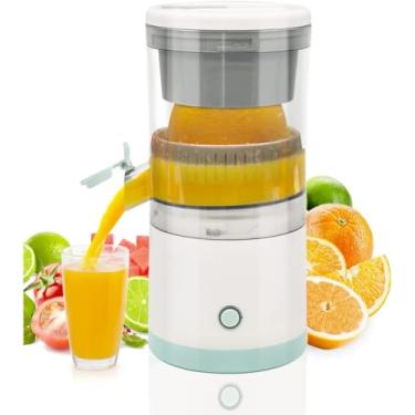 Imagem de Espremedor Suco Laranja Limão Frutas Recarregável Portátil Elétrico Automático Extrator