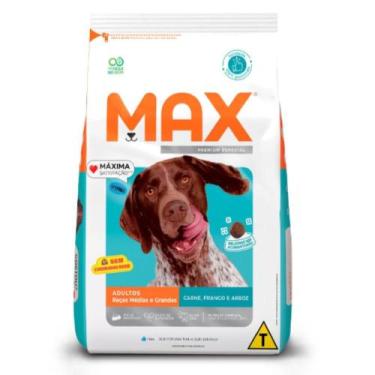 Imagem de Ração Max Cães Adultos Médio Grande Carne Frango Arroz 20 Kg - Max Tot