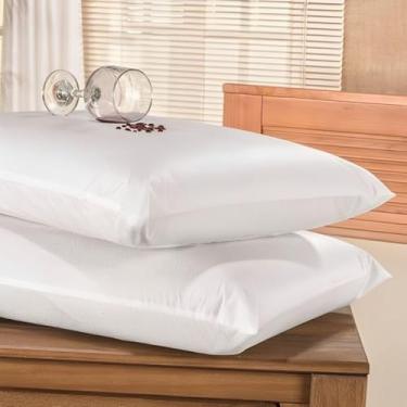 Imagem de Kit 4 Capas Impermeável Protetora para Travesseiro Anti - Ácaro