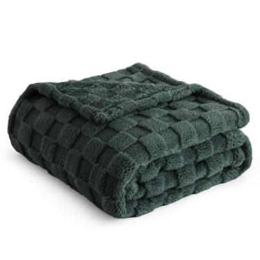 Imagem de Velo de Flanela Verde Bedsure Mallard 130x150cm