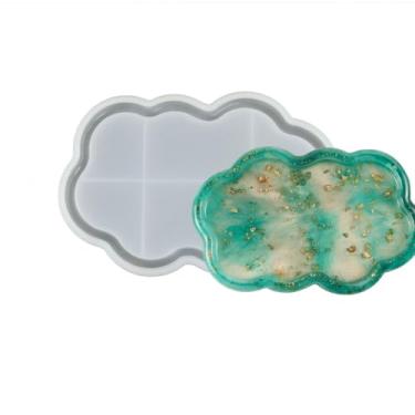 Imagem de Molde de resina de silicone em nuvem, bandeja de armazenamento, moldes de resina epóxi faça você mesmo, moldes de resina epóxi em forma de nuvem para decoração de casa