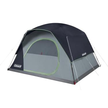 Imagem de Coleman Barraca Skydome com configuração de 5 minutos, barraca à prova de intempéries para 2/4/6/8 pessoas com bolsa de chuva e bolsa de transporte, 20% mais espaço do que os dosséis tradicionais
