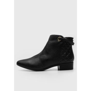 Imagem de Bota Via Uno Cano Curto Preta VIA UNO 827010CFAVV feminino