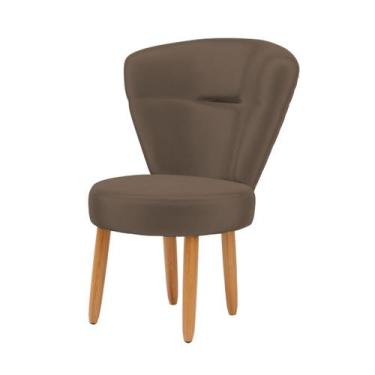 Imagem de Cadeira Para Estúdio de Beleza Cozinha Recepção Tecido Veludo Confortá