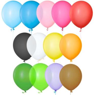 Imagem de 50 Balão Bexiga Liso Profissional Diversas Cores 5 Polegadas - DS Home