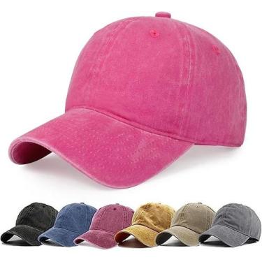 Imagem de Boné de BeiseBol Liso Aba Curva Esportivo Unissex Para Corrida Caminha