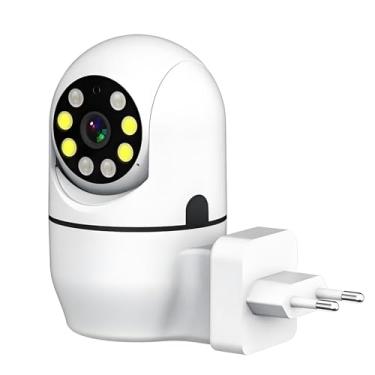 Imagem de Câmera de Segurança Wi-Fi Plug & Play com Tomada N/C, Visão Noturna Full HD 1080p, PTZ 360°, Áudio Bidirecional e Certificação Anatel - Compatível com 110V~220V