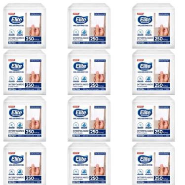 Imagem de Papel Higiênico Elite Cai Cai Kit 12, Folha Dupla, 250 Folhas