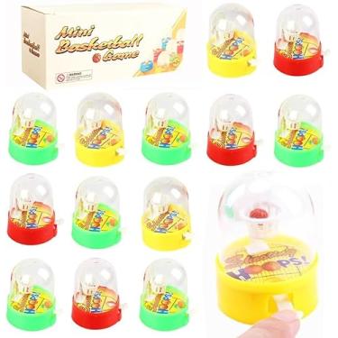 Imagem de Zasnynua Pacote Com 16 Mini Brinquedos Para Jogos De Basquete, Jogos De Tiro De Basquete Portáteis Com Dedos, Lembrancinhas, Decorações, Recompensas Em Sala De Aula, Prêmios De Carnaval Para Crianças