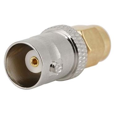 Imagem de 2PCS BNC Feminino para SMA Adaptador de Coaxial de Conexão de RF Masculina, Largura de Banda de Frequência Ampla, Construção Duradoura, para Conexão de Antena Com Isolamento de