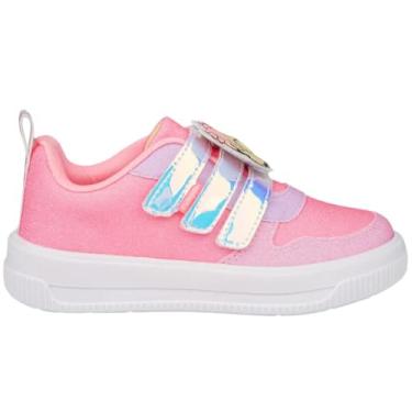Imagem de Tênis Infantil Pampili Pamps Glitter com Chaveiro Rosa Neon - 34