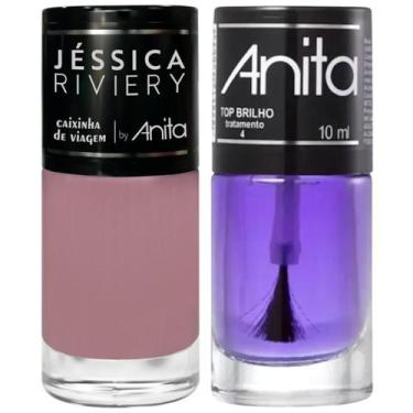 Imagem de Esmalte Caixinha De Viagem Coleção Jéssica Riviery + Top Brilho 10ml A