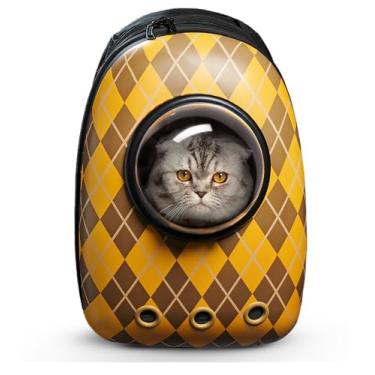 Imagem de TRAVEL CAT Mochila Transportadora Réplica X Argylle-Transportadora de Gatos Aprovada Pela Companhia Aérea com Cápsula Espacial para Gatos Pequenos, Gatinhos-Mochila Premium Inspirada Em Argylle para A