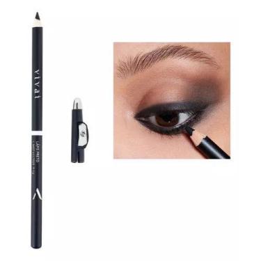 Imagem de Lápis Delineador De Olhos Ou Sobrancelhas Preto Com Apontador Vivai