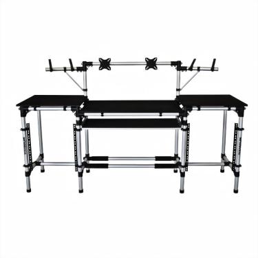 Imagem de Rack Titanium Profissional dj rav-l Com Suporte Para Monitor lcd, cpu com Gaveta Para Controladora