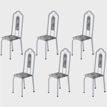Imagem de Kit 6 Cadeiras Tubular Bianca Soma Móveis