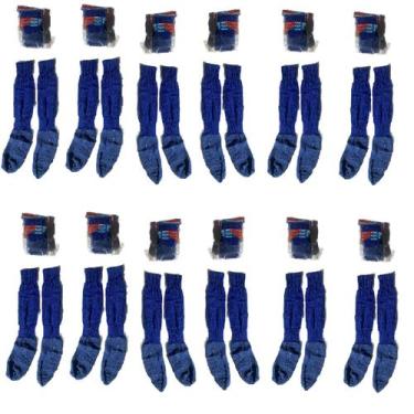 Imagem de Kit 12 Meião Futebol Infantil Ou Juvenil Confortável  Lindo - Brasil G