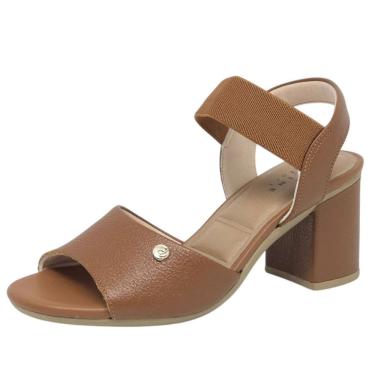 Imagem de Sandália Feminina Salto Médio Casual Comforto Lia Line