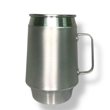 Imagem de Caneca De Chopp Alumínio Ice Beer Lisa Congelante 500Ml - Re Artefatos