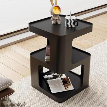 Imagem de PEYNIR Mesa de cabeceira bege moderna mesa de cabeceira sala de estar quarto sofá mesa lateral mesas de canto 40 cm armário de cabeceira simples exclusivo cabeceira baú de cabeceira estreito, 35 cm