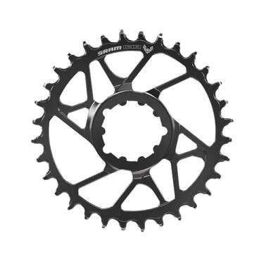 Imagem de SRAM S1000 Eagle T-Type Corrente de montagem direta - 34t, 12 velocidades, montagem direta de 8 parafusos, deslocamento de 3 mm, aço, preto
