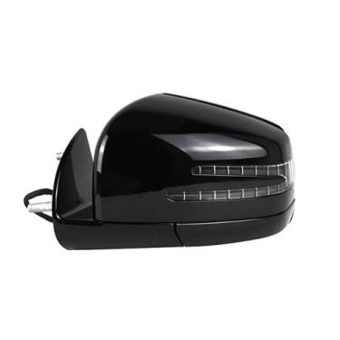 Imagem de Espelho retrovisor elétrico para carro, conjunto de espelho lateral para porta, preto 1668100164 1668100264 compatível com Mercedes Benz W164 X164 ML GL Cl 2005-2011(Black Left)