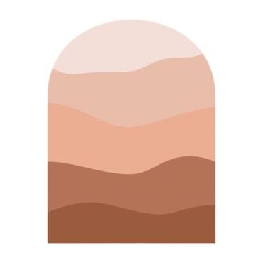 Imagem de Ioensy Papel de Parede de PVC Boho Arco Adesivo de Parede Autoadesivo Cabeceira Fundo Berçário Arco Decalque de Parede Arte para Sala de Jogos Escola, a, Tamanho real