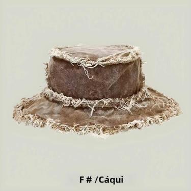 Imagem de Chapéu Balde Bordado Feminino - Primavera/Verão - Proteção Solar, 56-5