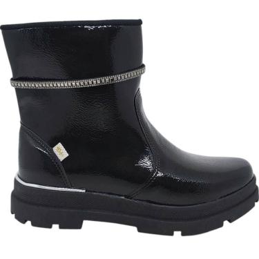 Imagem de Bota Coturno Infantil Menina Casual Dia a Dia Passeio Escola Tiras com Strass Kidy 363-0034