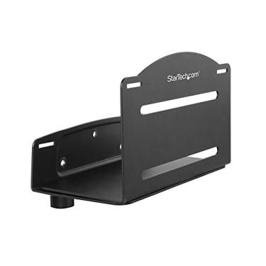 Imagem de StarTech. Suporte para CPU com montagem na parede – Largura ajustável 12,2 cm a 21,1 cm – Metal – Suporte de montagem em torre de computador para PC de mesa (CPUWALLMNT)