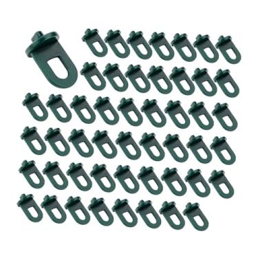 Imagem de Fenteer 50pcs cabides de planta clipes de estufa de estufa multiuso ganchos de
