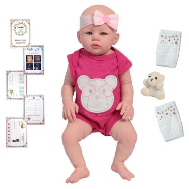 Imagem de Bebe Reborn Realista Princesa Abigail Corpo de Silicone - Cegonha Rebo