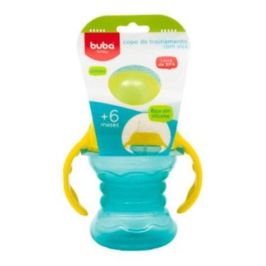 Imagem de Copo treinamento com alca buba bico em silicone com tampa antivazament