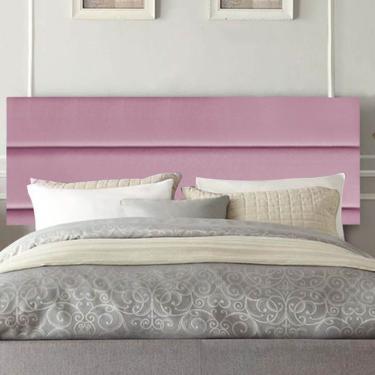 Imagem de Painel Estofada Argentina 90cm Solteiro Para Cama Box Quarto Suede Rosa Bebê - Gat Magazine