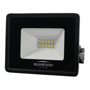 Imagem de Refletor Led Tech Alumínio 20w 3000k Preto - Blumenau