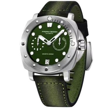 Imagem de Relógio De Mergulho Mecânico Automático Masculino 200m à Prova D'água Verde