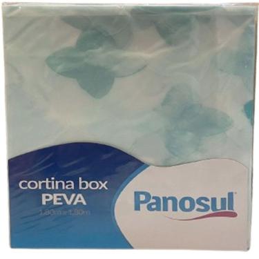 Imagem de Cortina Box Para Chuveiro Peva 180x180cm Verde água