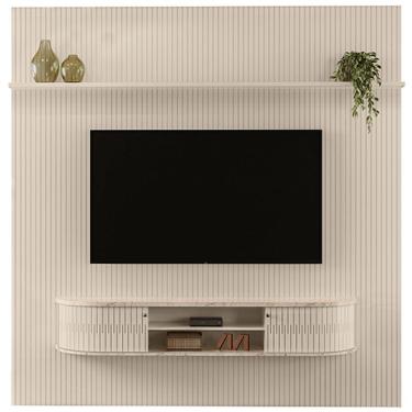Imagem de Home Suspenso Para Tv 75 Polegadas 2 Portas Jaguar Calacata/off White