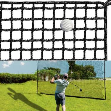 Imagem de Rede de treino de golfe DELLNA 3 x 3 m com cordas elásticas e laços de