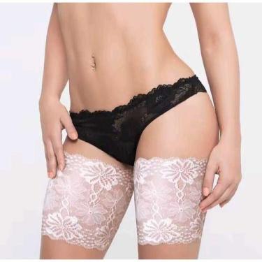 Imagem de Faixa Anti Atrito para Coxas Perneira em Renda Feminina Faixa Renda Co
