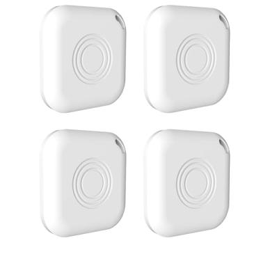Imagem de Gtminan Pacote Com 4 Rastreadores Bluetooth Inteligentes Air Tag, Suporte Para Airtag Compatível Apple Find My (Somente Ios), Localizador De Chaves, Itens E Som, Rastreador Gps À Prova D'Água Animai