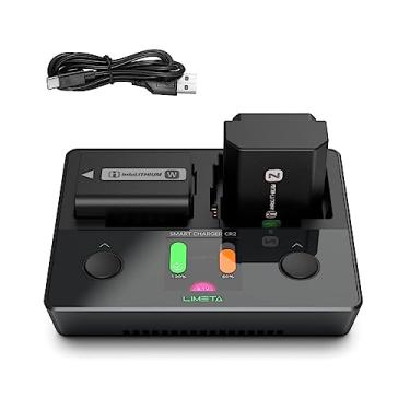 Imagem de LIMETA Conjunto De Carregador Bateria Para Câmera Cr2 Np-Fz100 Np-Fw50 Np-Bx1 - 90 Minutos Carga Completa, Entrada Tipo C 25 W, Compatível Com Sony A9, A7Iii, A7Riii, Cyber-Shot, Série Dsc-Rx100 E H