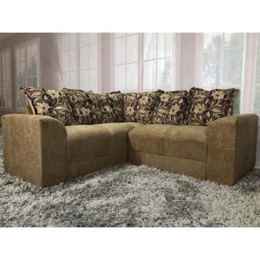 Imagem de Sofá de Canto Belo 5 Lugares Suede Bege 607/425 - Fábrica de Úba