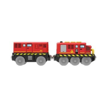 Imagem de Conjunto De Trem Elétrico Magnético Infantil Com Trilho De Madeira, Br